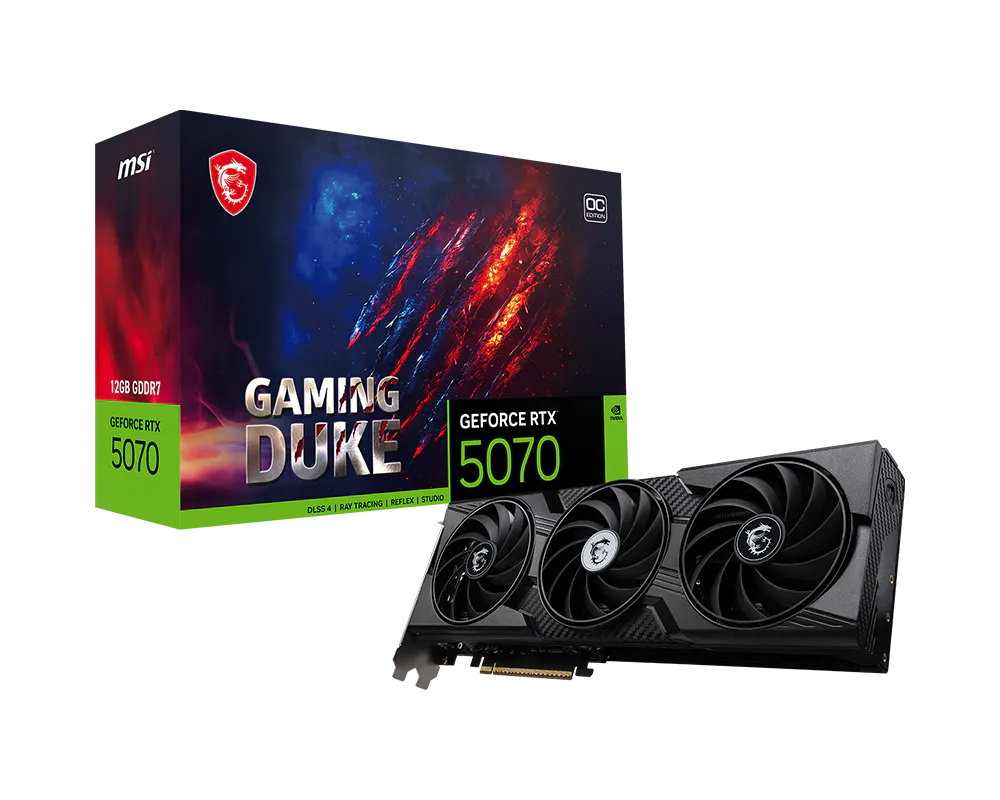 MSI GeForce RTX 5070 12G GAMING DUKE 3X OC